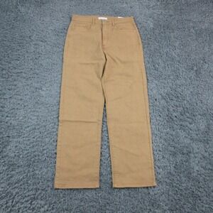 LOFT Jeans Womens 28/6 Beige Straight High Rise Stretch 5-Pocket 30X28* NWT